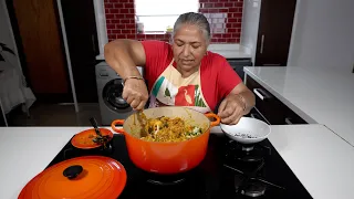 Making green jackfruit curry - new superfood meat substitute we have been eating for years!