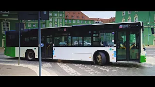 Poland, Szczecin, bus 70 ride from Urząd Miasta to Teatr Współczesny