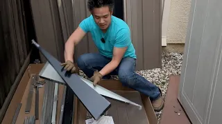 WORTH IT? Outdoor Storage Shed 5x3 FT, Metal Shed!  UNBOXING and INSTALLATION PREP!