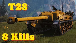 World of tanks T28 - 6 K Damage 8 Kills, wot replays