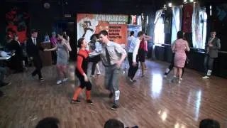 Lindy Hop B Class Finals - Slow Round All Skate 1 - Russian Open Swing Dance Championship  2011