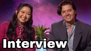 Lana Condor & Cole Sprouse (FUN) MOONSHOT Interview! & what Noah Centineo did when he saw trailer!