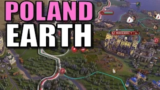 Civ 6: Poland Gameplay [True Start Earth Location Map] Let’s Play Civilization 6 Poland | Part 13