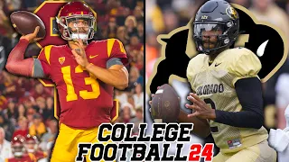 USC vs Colorado Week 5 | 2023 Rosters | NCAA Football 24