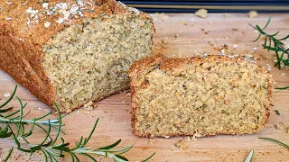 Easy GLUTEN FREE bread❗️ Lose weight with this healthy oatmeal bread recipe. No yeast, no flour