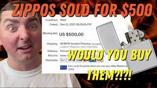 These Zippo Lighters SOLD FOR $500?!?!