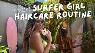 SURFER GIRL HAIRCARE ROUTINE 🏄🏾‍♀️