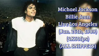 Michael Jackson — Billie Jean — Live Los Angeles (Jan. 26th, 1989) (4K60fps) (ALL SNIPPETS)