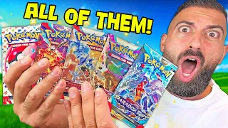 I Opened Every Pokemon Card Pack! (S&V Era)