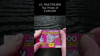 Scratchin' Shorts #67 - £1 Multiplier - Top Prizes of £100,000! - National Lottery Scratchcard