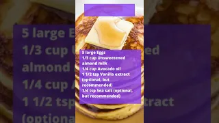 Keto Pancake Recipe - Only A Few Ingredients #shorts