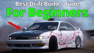 Forza Horizon 5 BEST Drift Car + Tune *FOR BEGINNERS* Nissan S14 Drift Build