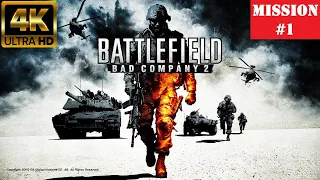 Battlefield: Bad Company 2 || Mission - 1 || Operation Aurora || PC Gameplay 4K || Hindi