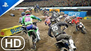 (PS5) Monster Energy Supercross GAMEPLAY !  Ultra High Realistic Graphics (2K HDR)