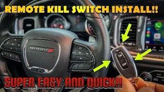 HOW TO INSTALL A REMOTE KILL SWITCH ON A DODGE CHARGER OR CHALLENGER!! SUPER EASY!!