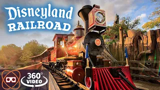 [5K 360] Disneyland Railroad Grand Circle Tour Full Ride 2019 - 360° POV