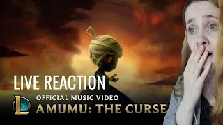 FIRST TIME REACTION to 'The Curse of the Sad Mummy | Amumu Music Video' - League of Legends