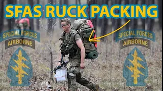 How To Pack a Ruck at SFAS | Special Forces Assessment and Selection