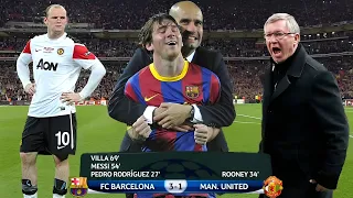 The Day Lionel Messi & Pep Guardiola Taught Football to Sir Alex Ferguson & Rooney