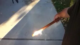 First flame from 50inch fresnel lens