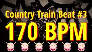 170 BPM - Country Train Beat #3 - 4/4 #DrumBeat - #DrumTrack - #CountryBeat 🥁🎸🎹🤘