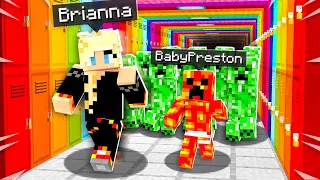 So I Took Baby Preston to Pranking School... - Minecraft