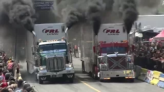 Top 10 Semi Truck drag racing | crazy semi truck drag driving | Best Semi Truck Drivings