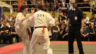 Körmöndi Lídia vs Mikstaite Inga - European Championship Shinkyokushin 2012