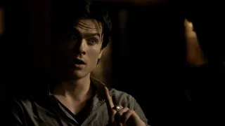 TVD 1x21 - Damon tells Stefan that he and Elena are just friends | Delena Scenes HD