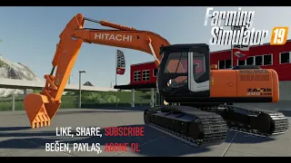 Farming Simulator 2019 HITACHI ZX200 v0.9 Excavator Mod FS19