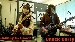 Chuck Berry - Johnny B. Goode - guitar + bass #cover #チャックベリー