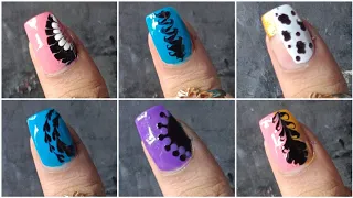 Top 6 Nailart designs for beginners 💅🏻✨ || new style nailart at home || #nailart #viral #20nails