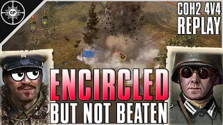 SURVIVING an ENCIRCLEMENT | 4v4 White Ball Express | CoH2 Cast #146