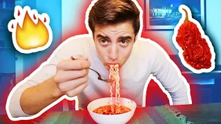 EXTREMELY SPICY GHOST PEPPER NOODLE CHALLENGE