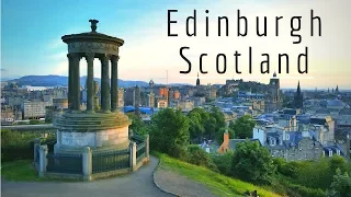 Edinburgh Scotland 4k Drone footage of the city