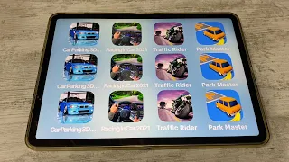 Car Parking 3D, Racing In Car, Traffic Rider and More Car Games iPad Gameplay