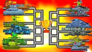 All Series Mega Tanks vs Mega Boss - Cartoons about Tanks