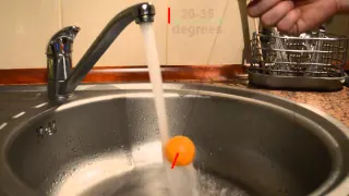 Bernoulli's Principle - physics experiment with ping pong ball