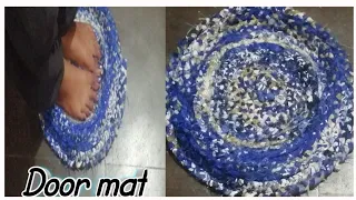 DIY, How to Make Easy Door Mat With Waste Cloth|mat with old cloth |