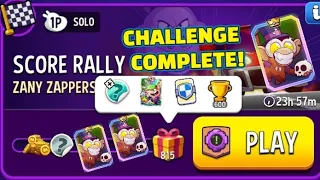 Zany Zappers 5 Moves Score Rally Solo Challenge 815 Points