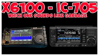 Xiegu X6100 Audio Receive Examples. Comparison to Icom IC-705. Xiegu X6100 sounds like GARBAGE?
