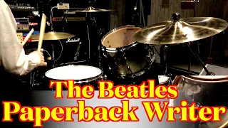 The Beatles - Paperback Writer (Drums cover from fixed angle)