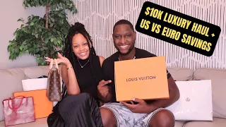 10K LUXURY BRAND HAUL | LV, HERMES, MONCLER & MORE | HOW MUCH MONEY WE SAVED SHOPPING IN ITALY?!?