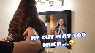 My husband cuts my hair: Quarantine Haircut