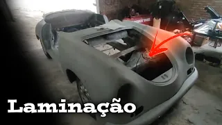 FAZENDO O MOLDE E A FIBRA DA PORSCHE 356 - GARAGE1001