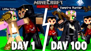 I Survived 100 DAYS as a VAMPIRE HUNTER in Minecraft