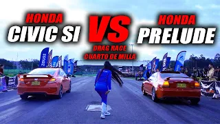 A FONDO🔥Prelude vs Civic🛑Drag Race Fullcars🛑