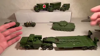 Collection Video #3 - Dinky Toys Army - Centurion, Tank Transporter, Vixen, Dragon, Austin Champ +++