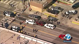 9 injured after chase ends in multi-vehicle crash in Hawthorne | ABC7