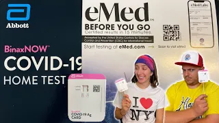 Using a COVID-19 HOME TEST to Board Our Cruise! | Abbott BinaxNOW Full Process & Experience!